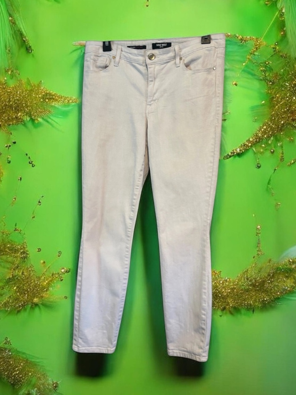 Nine West Light White Women's Skinny Jeans